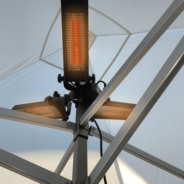 3-way INFRARED Gazebo Heater on Frame on