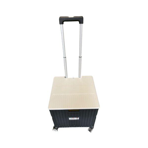 Premium Pack & Go Folding Trolley Handle Up Lid On