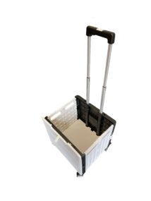 Premium Pack & Go Folding Trolley Open Box Handle Up